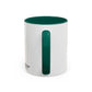 AdamPacio.com - Black Logo - Colorful Accent Mugs