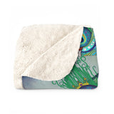Melek Taus Mandala - Sherpa Fleece Blanket