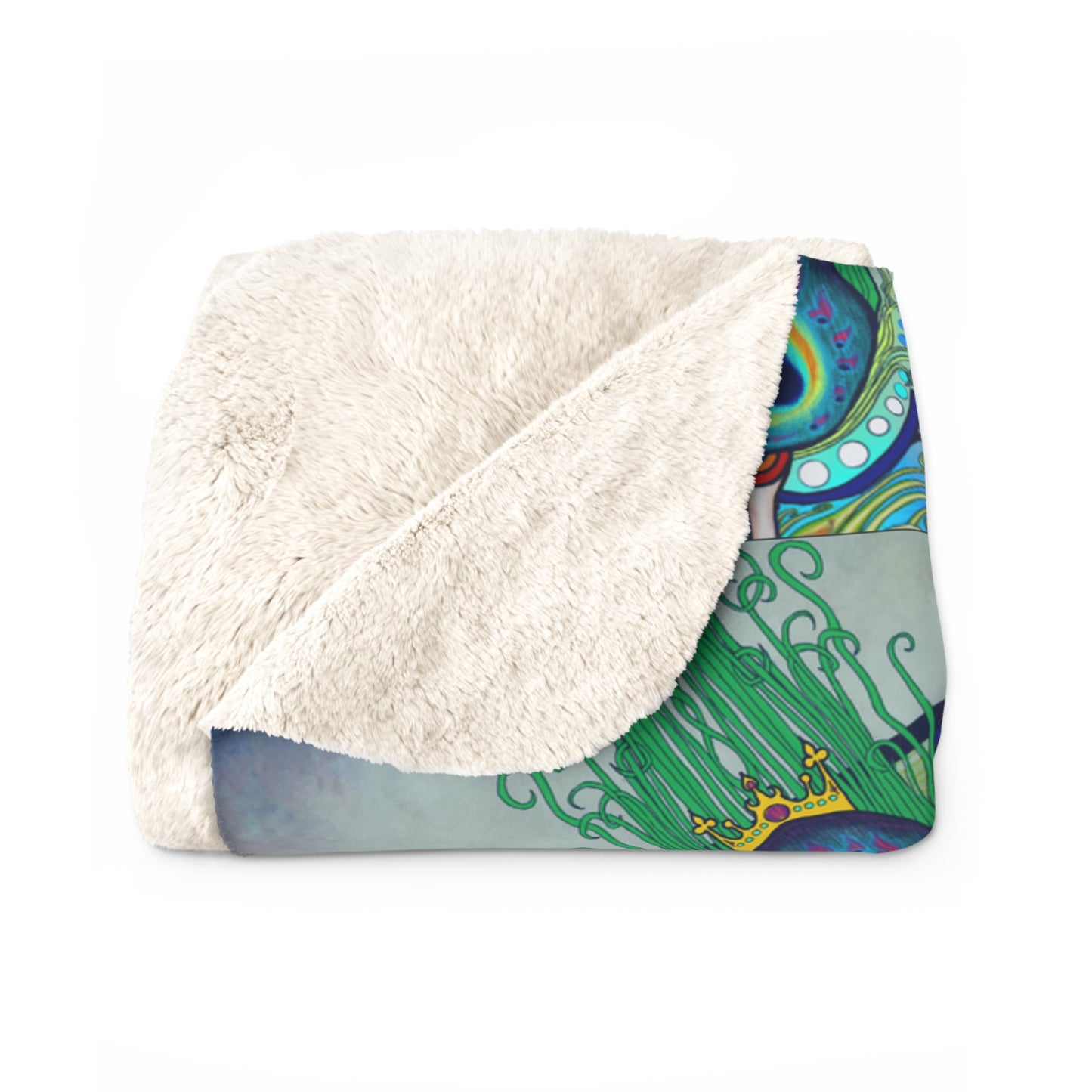 Pacio, Adam - Melek Taus Mandala - Sherpa Fleece Blanket