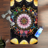 Obsidian Grandmothers Mandala - Rubber Yoga Mat