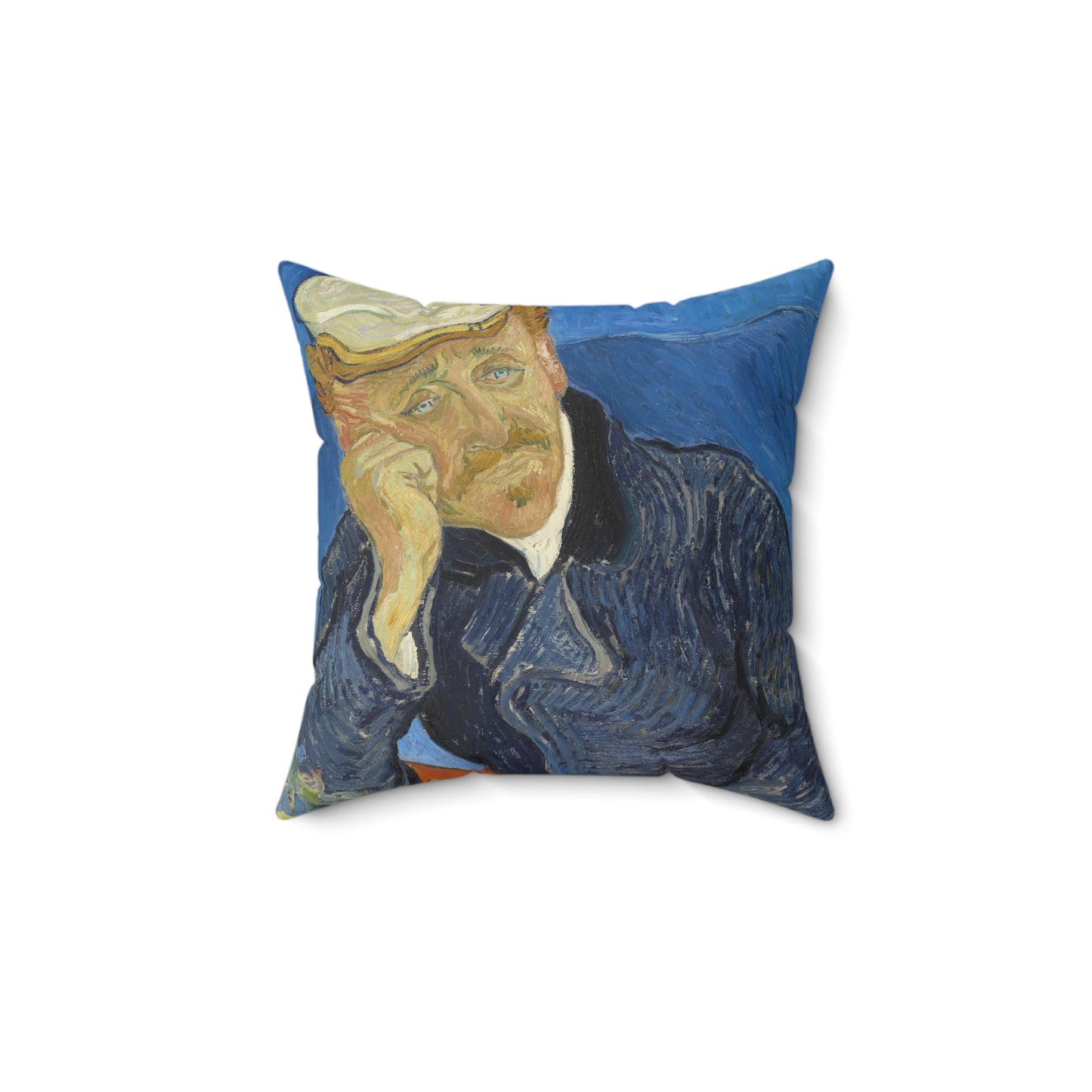 Van Gogh, Vincent - Self Portrait with Bandaged Ear (1889) - Suede Square Pillow