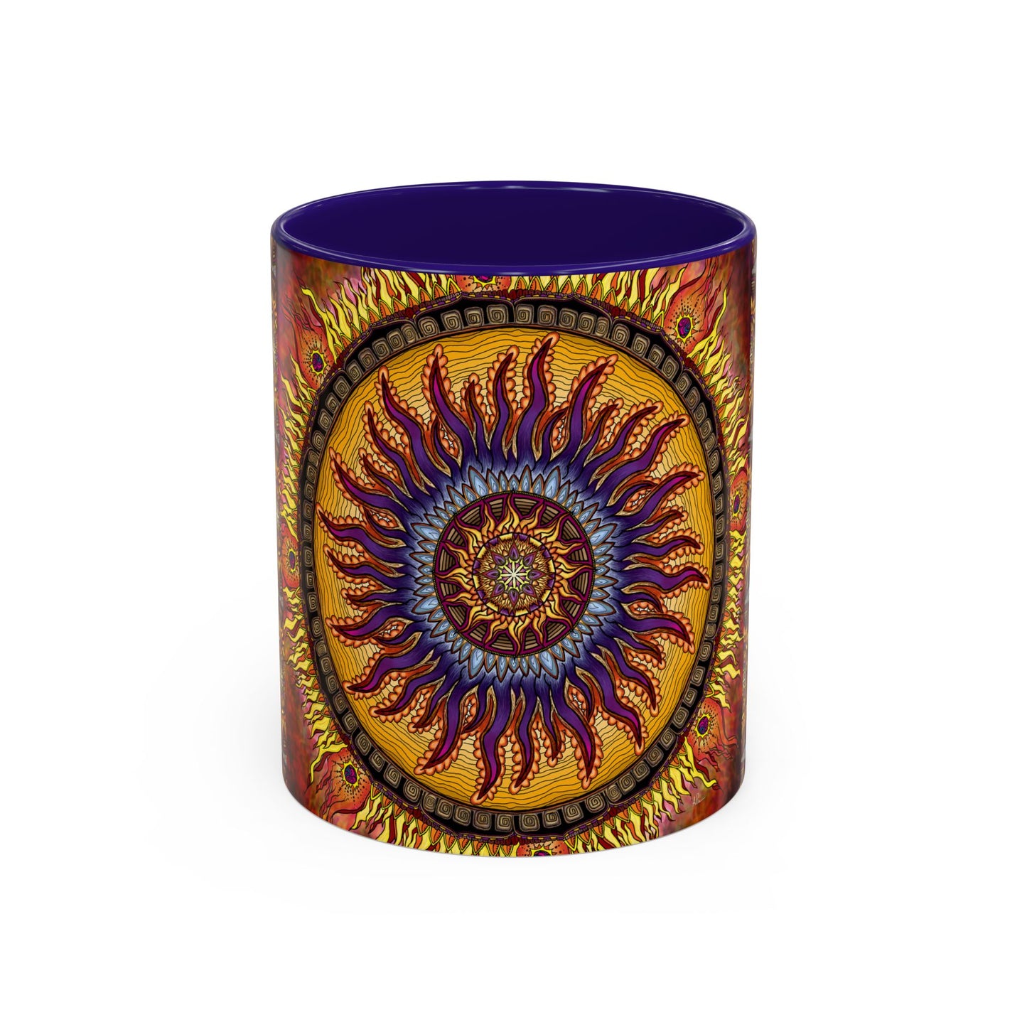 Pacio, Adam - Solar Disc Mandala - Colorful Accent Mugs