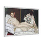 Manet, Édouard - Olympia (1870) - Matte Canvas, Framed