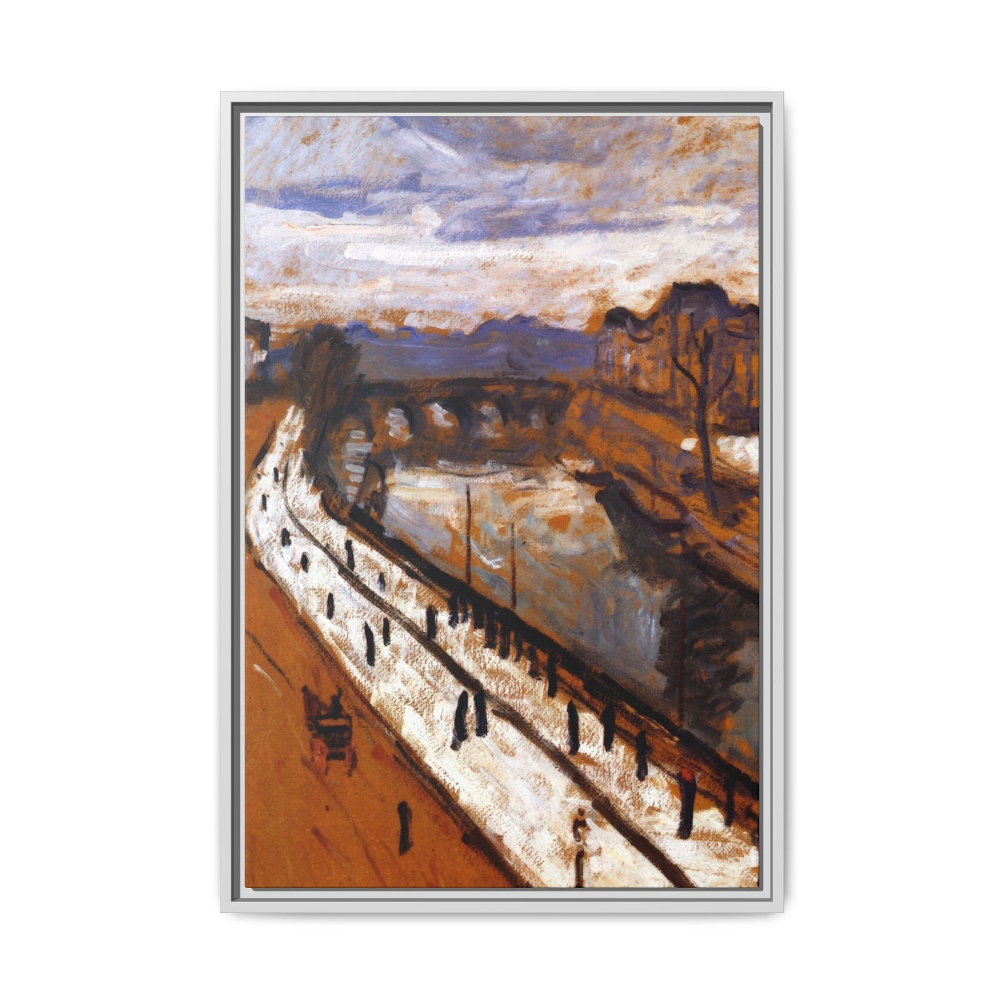 Marquet, Albert - Quai des Grands-Augustins (1905) - Matte Canvas, Framed