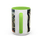 Cézanne, Paul - A Modern Olympia (1874) - Colorful Accent Mugs
