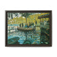Monet, Claude - La Grenouillere (1869) - Matte Canvas, Framed