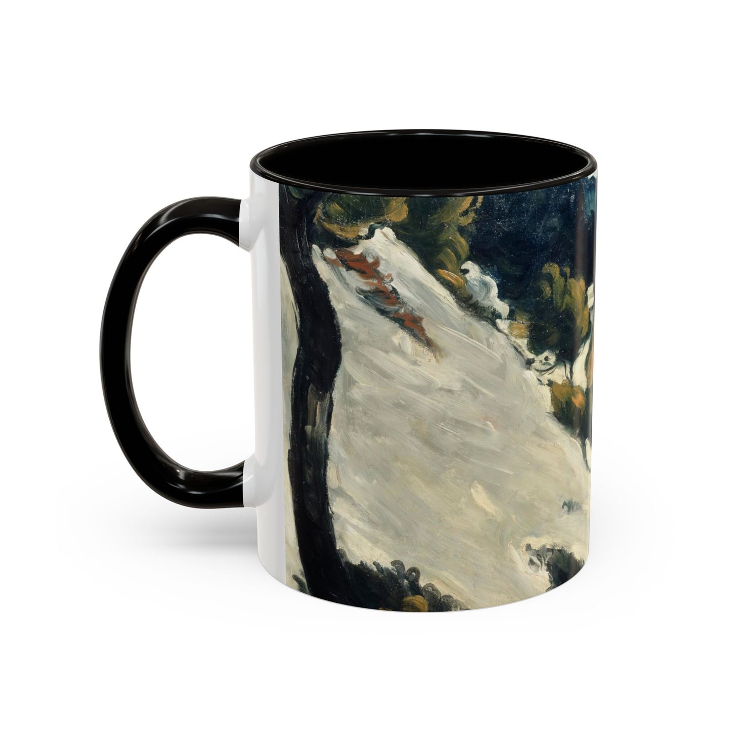 Cézanne, Paul - A Modern Olympia (1874) - Colorful Accent Mugs