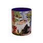 Cézanne, Paul - A Modern Olympia (1874) - Colorful Accent Mugs