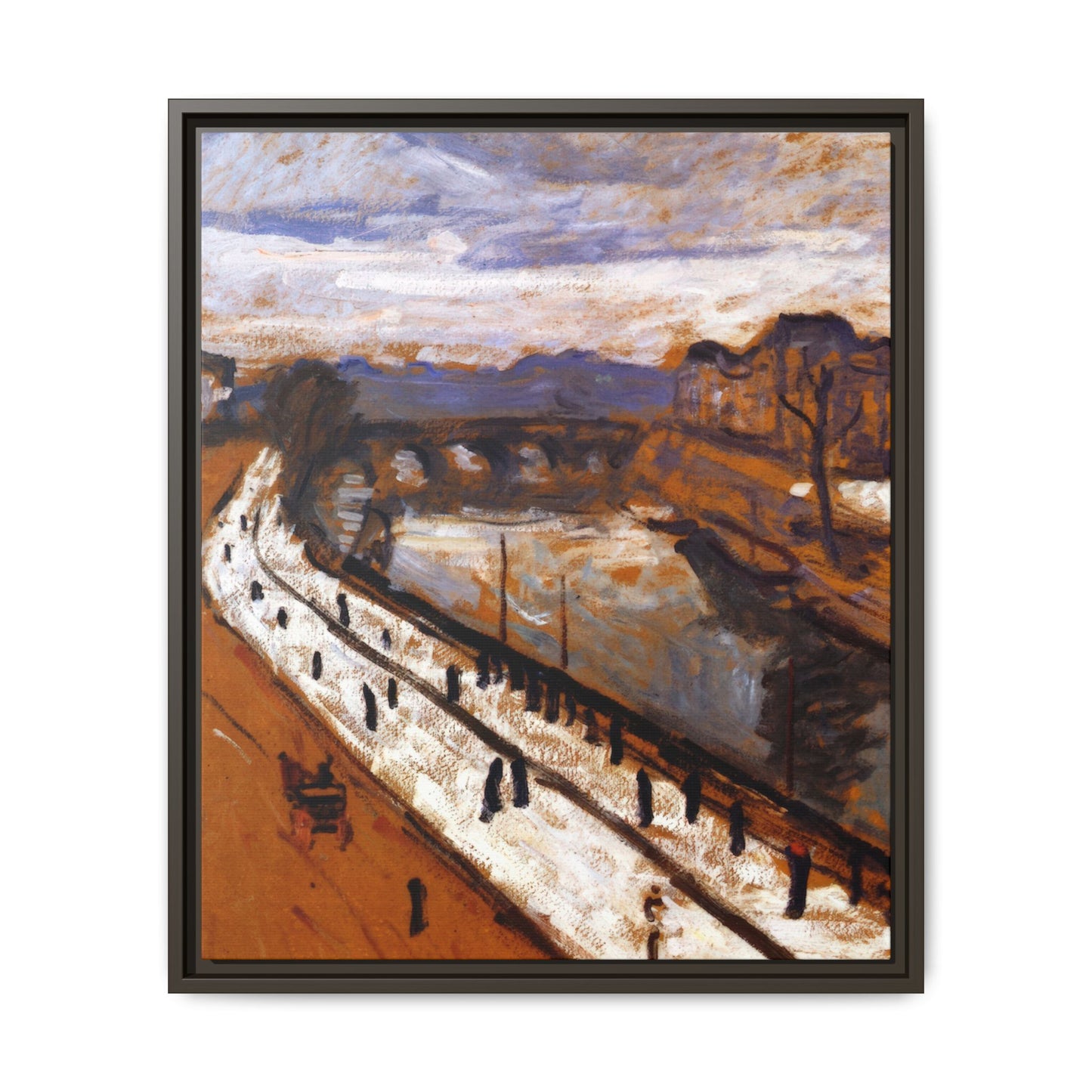 Marquet, Albert - Quai des Grands-Augustins (1905) - Matte Canvas, Framed