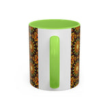 Monarch Butterfly Mandala - Colorful Accent Mugs