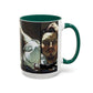 Courbet, Gustave - The Desperate Man (1843) - Colorful Accent Mugs