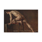 Courbet, Gustave - Study of a Nude Man (1840) - Canvas Block, unframed