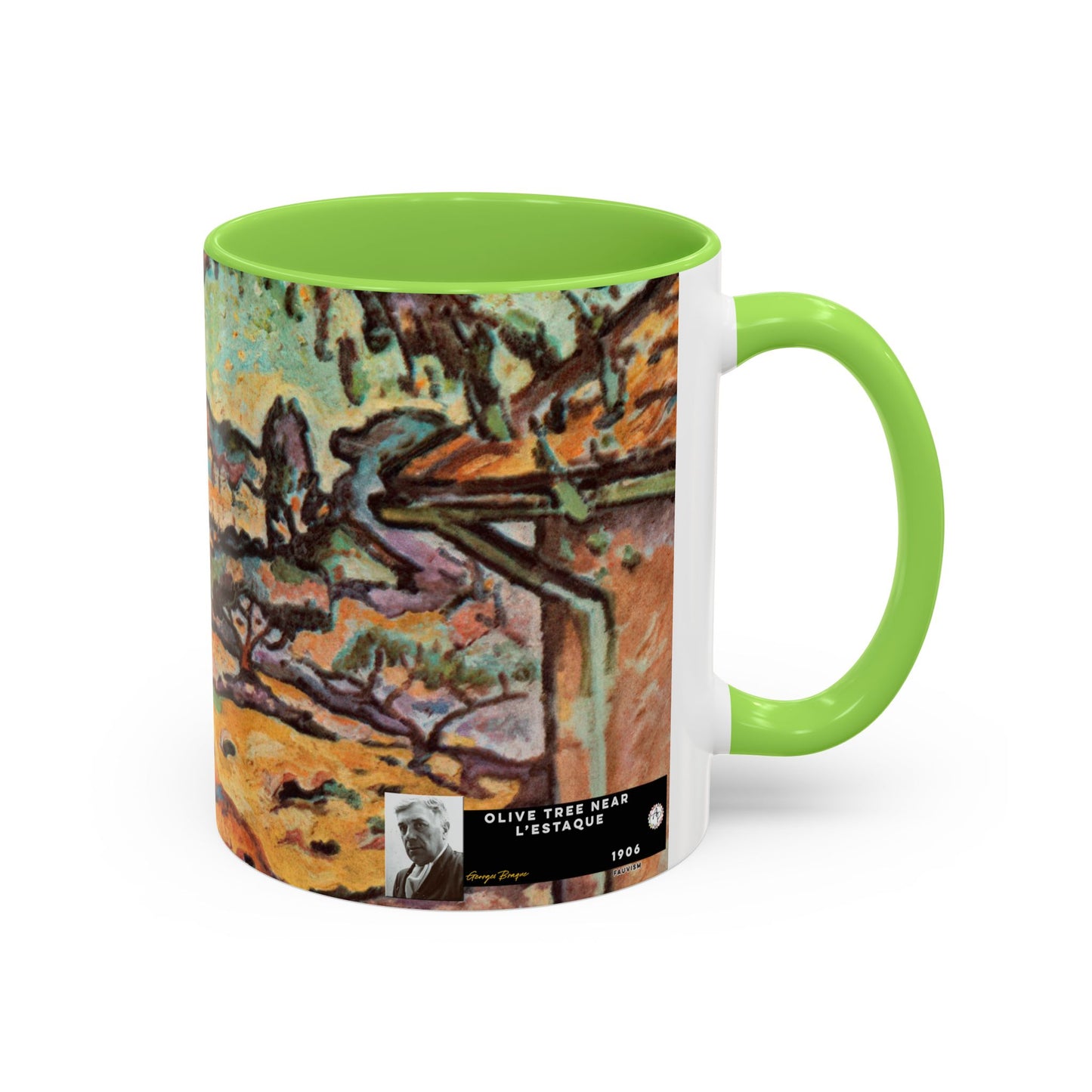 Braque, Georges - Olive Tree near L'Estaque (1906) - Colorful Accent Mugs