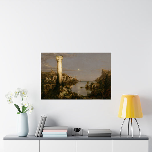 Cole. Thomas - The Course of Empire: Desolation (1836) - Satin Posters