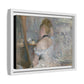 Morisot, Berthe - Woman at Her Toilette (1880) - Matte Canvas, Framed