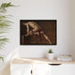Courbet, Gustave - Study of a Nude Man (1840) - Matte Canvas, Framed