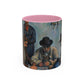 Cézanne, Paul - The Card Players (1892) - Colorful Accent Mugs