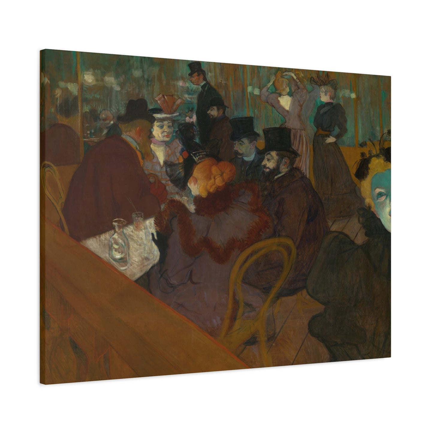 Lautrec, Henri - At the Moulin Rouge (1892) - Canvas Block, unframed