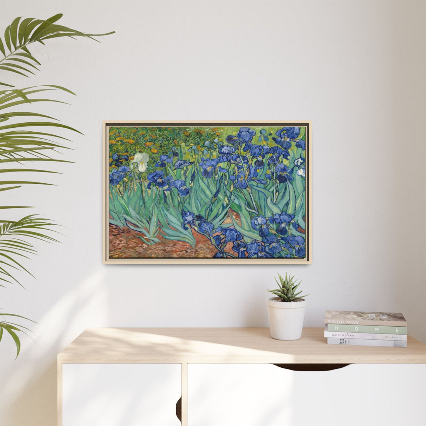 Van Gogh, Vincent - Irises (1889) - Matte Canvas, Framed