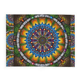 Pacio, Adam - Emerald Arrows Mandala - Arctic Fleece Blanket