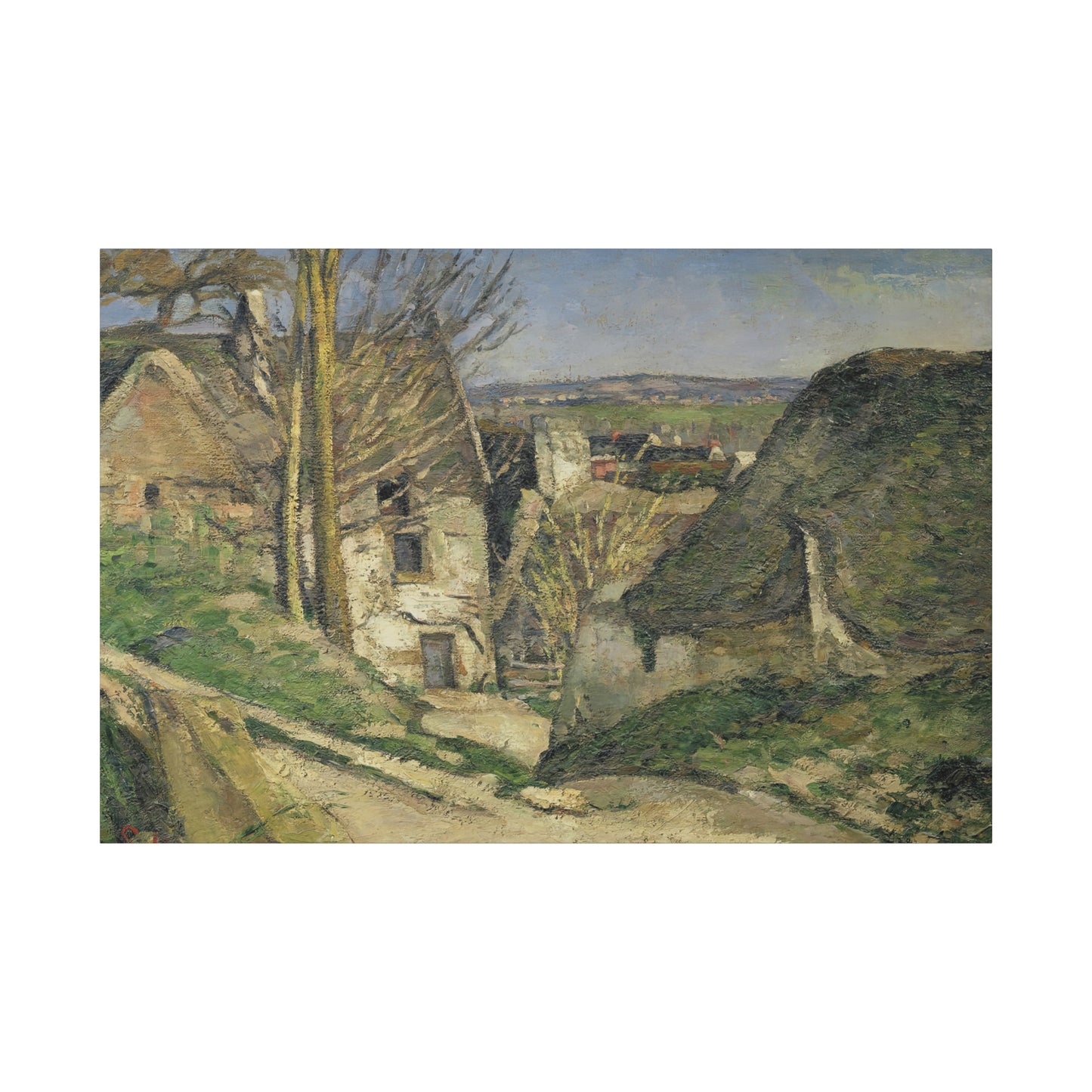 Cézanne, Paul - The House of the Hanged Man (1874) - Canvas Block, unframed