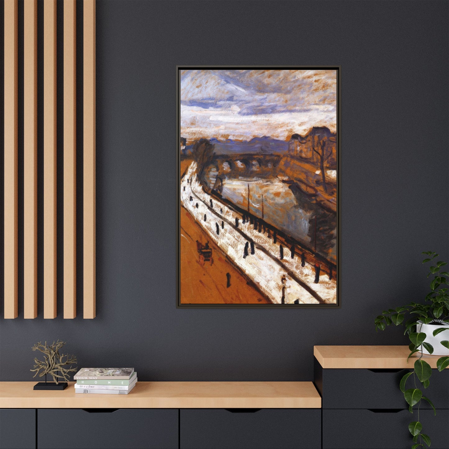 Marquet, Albert - Quai des Grands-Augustins (1905) - Matte Canvas, Framed