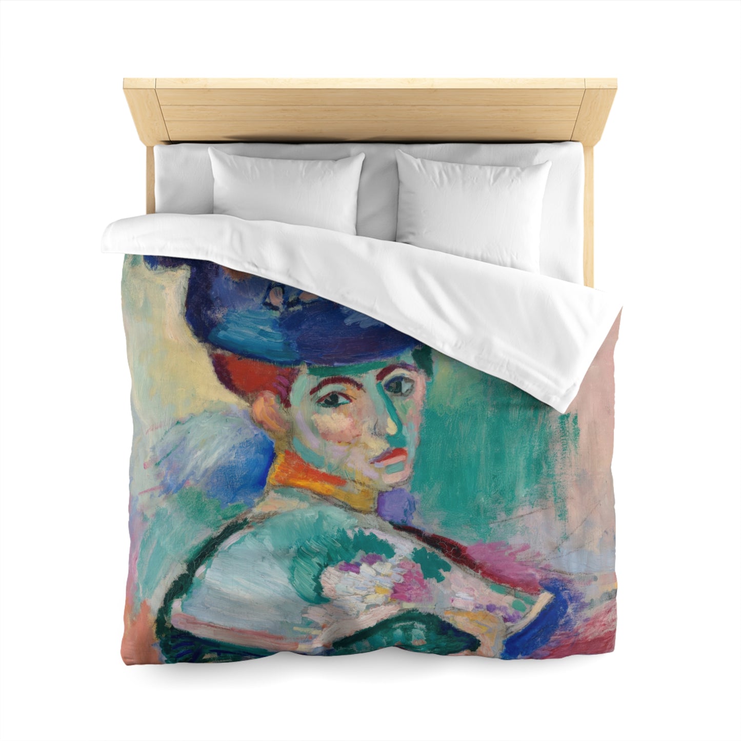 Matisse, Henri - Woman with a Hat (1905) - Microfiber Duvet Cover