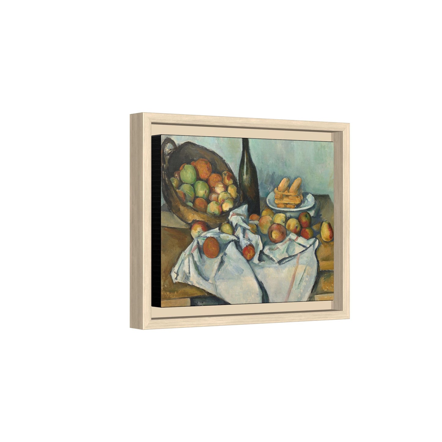 Cézanne, Paul - Basket of Apples (1893) - Matte Canvas, Framed