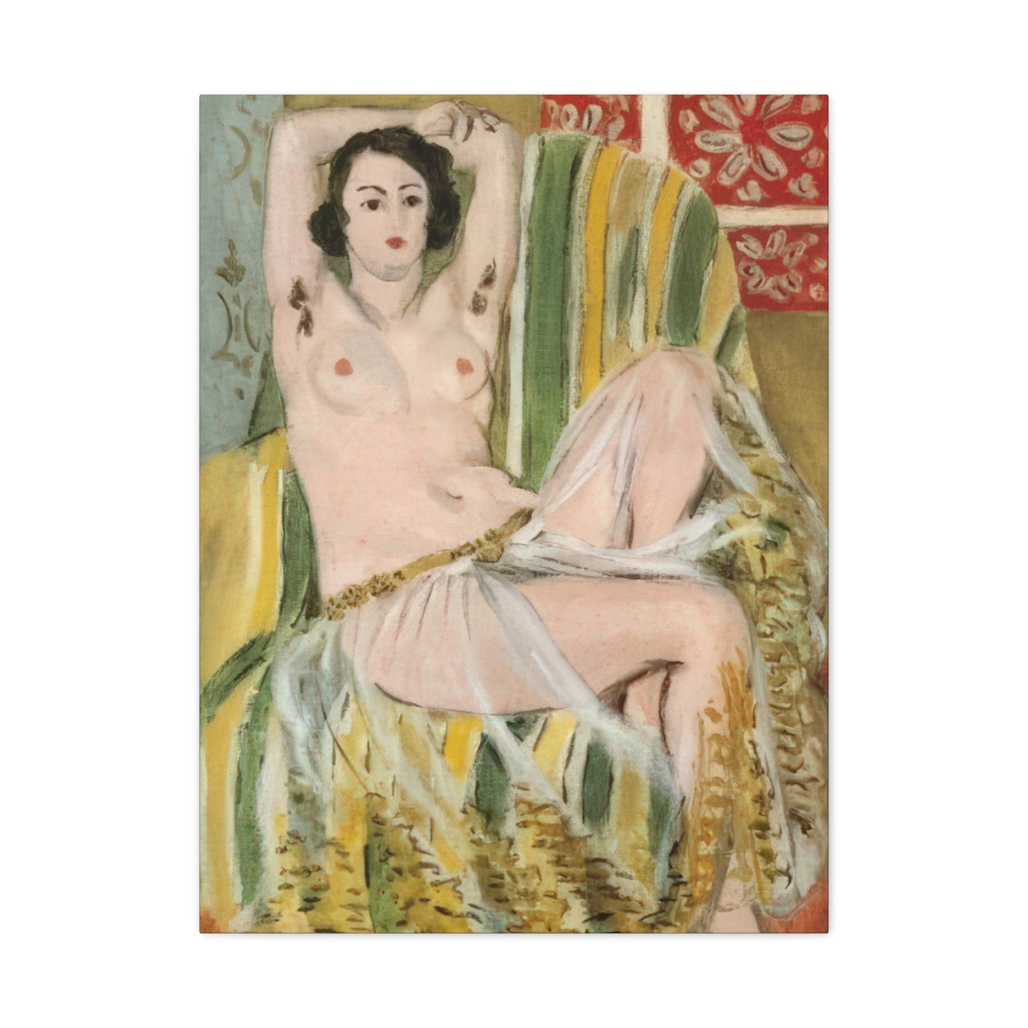 Matisse, Henri - Odalisque with Raised Arms (1923) - Canvas Block, unframed
