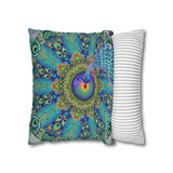 Melek Taus Mandala - Suede Square Pillowcase