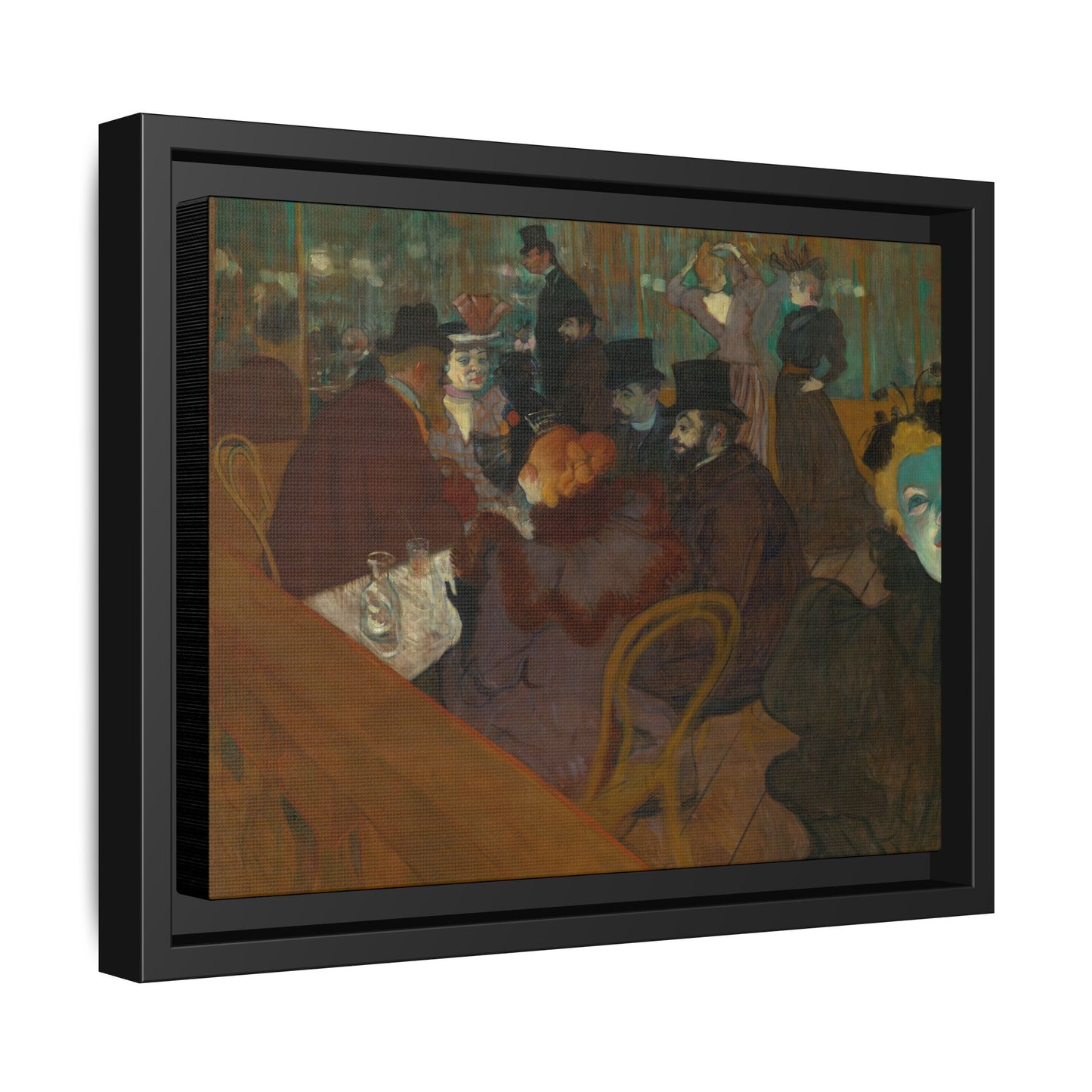 Toulouse-Lautrec, Henri - At the Moulin Rouge (1892) - Matte Canvas, Framed