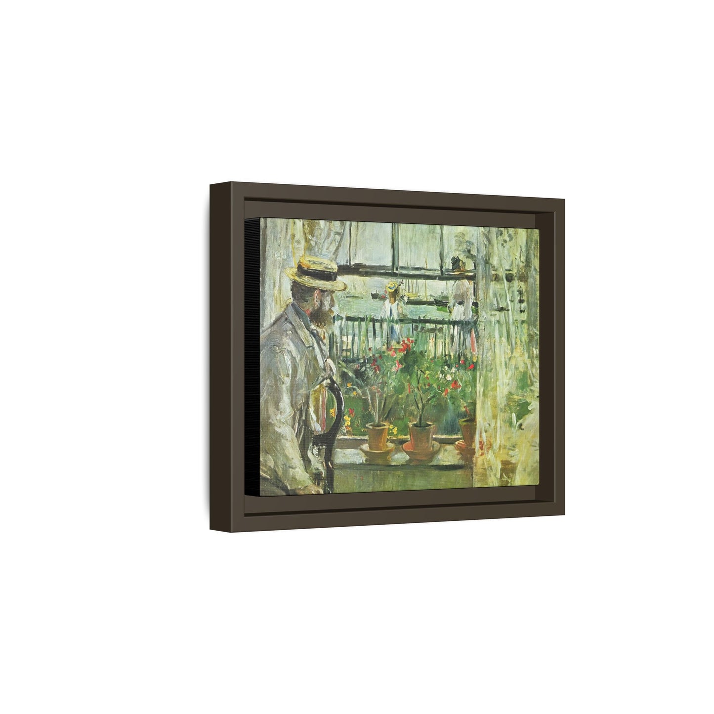 Morisot, Berthe - Eugene Manet on the Isle of Wight (1875) - Matte Canvas, Framed
