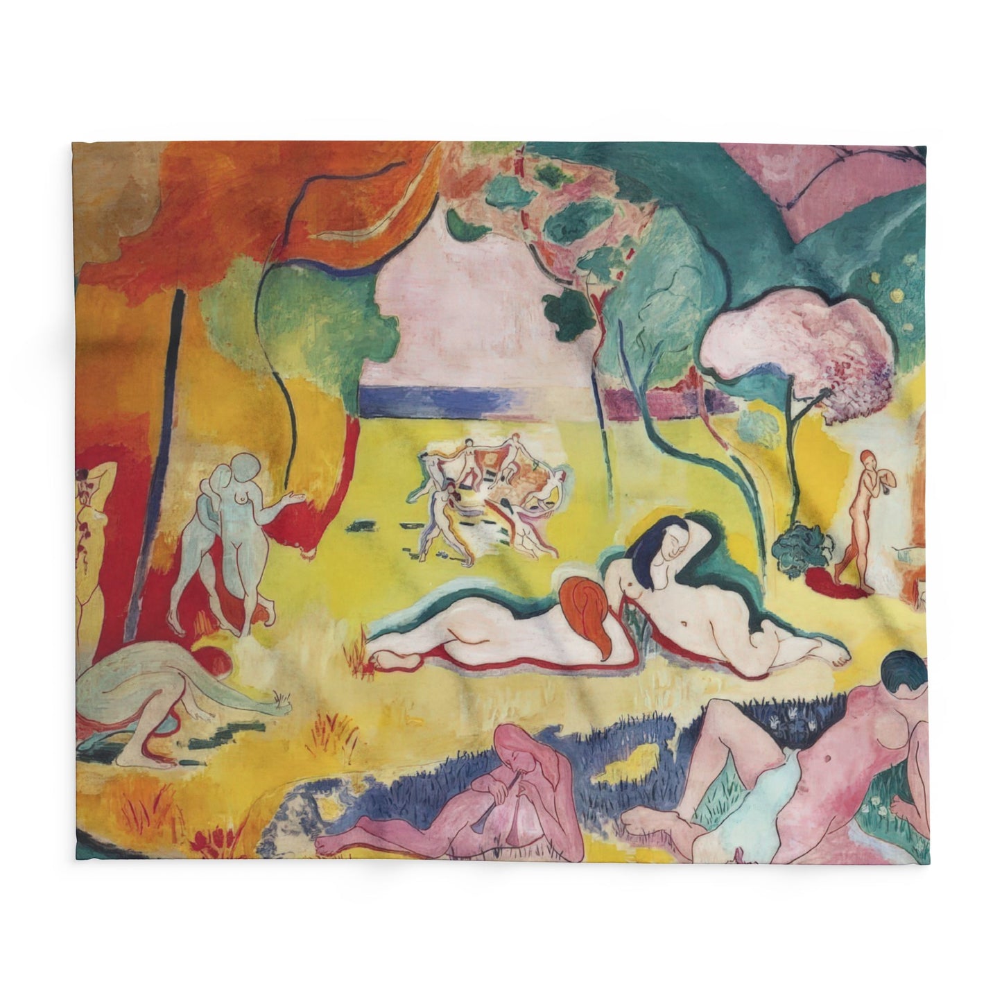 Matisse, Henri - The Joy of Life (1905) - Arctic Fleece Blanket