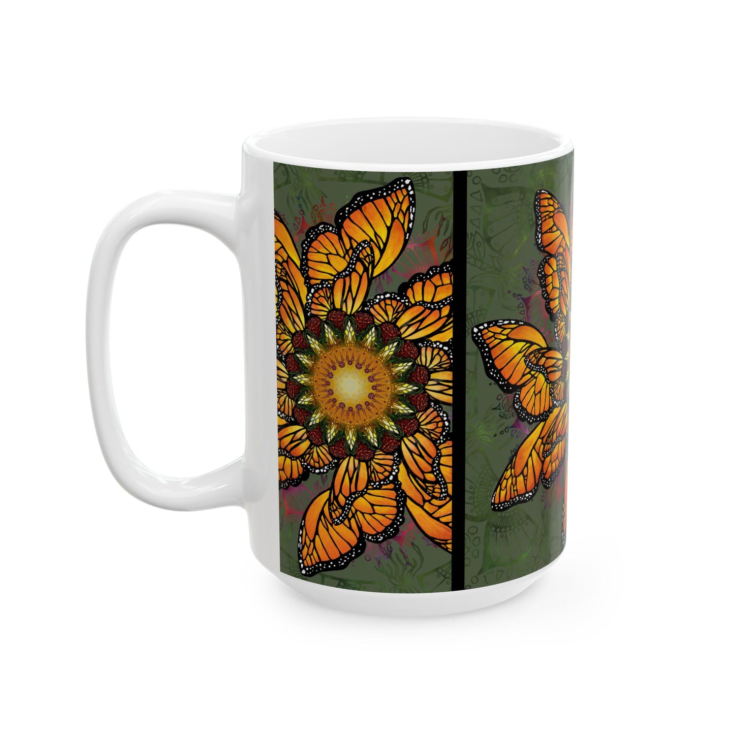 Pacio, Adam - Monarch Butterfly Mandala - Ceramic Mug