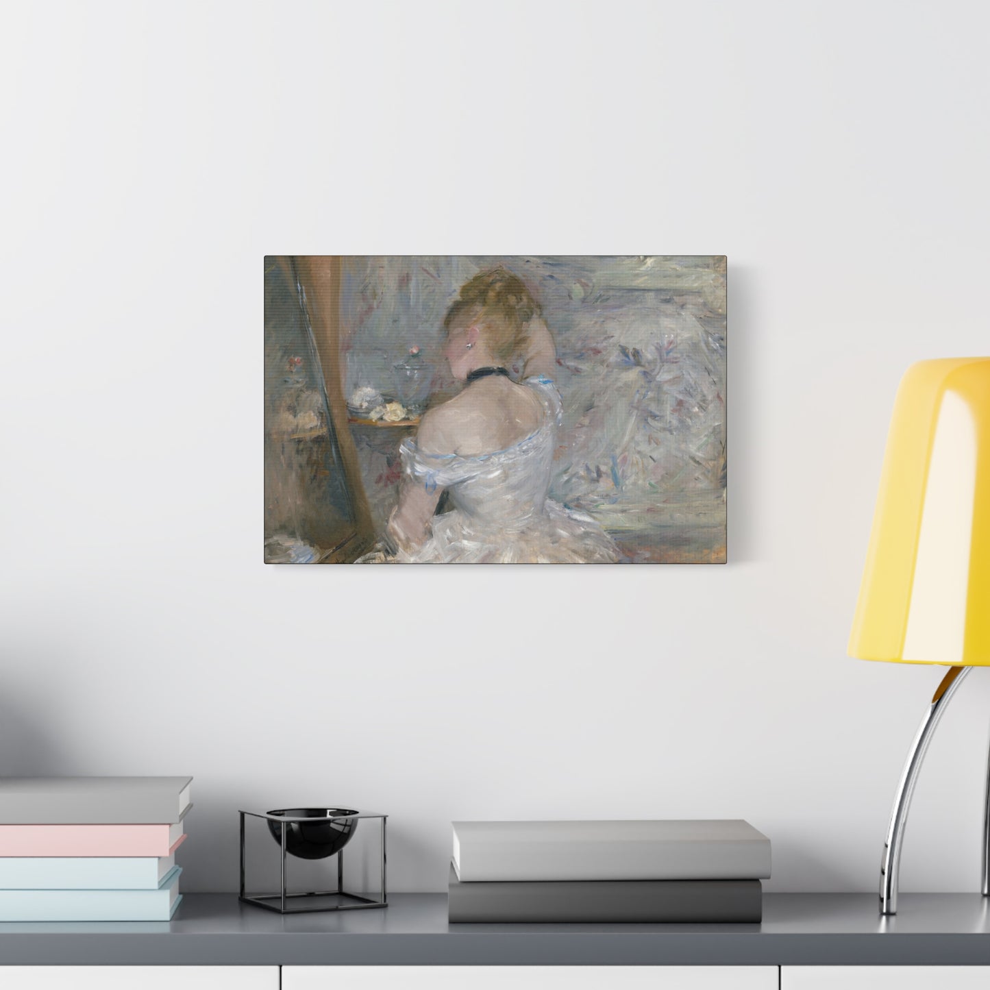 Morisot, Berthe - Woman at Her Toilette (1880) - Canvas Block, unframed