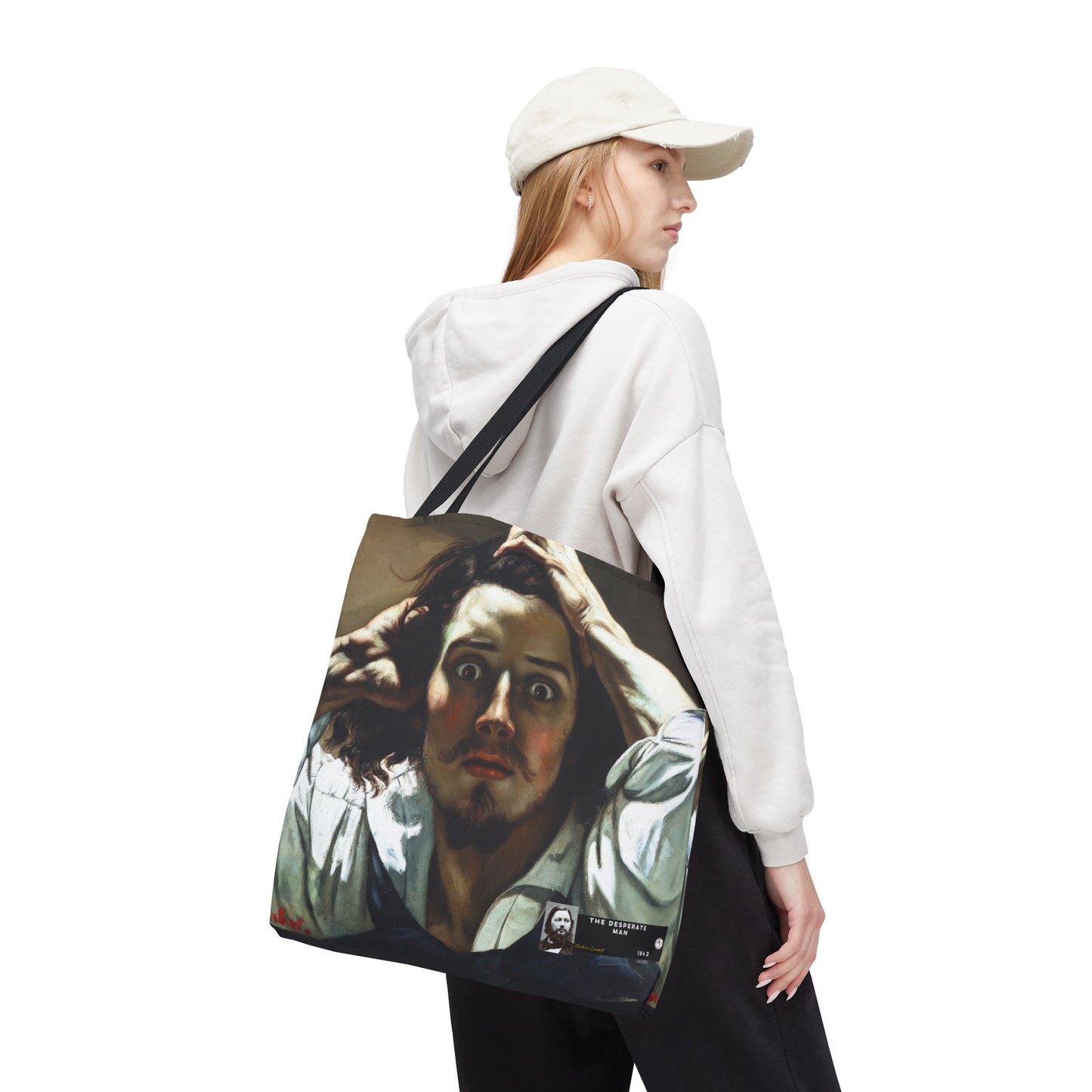 Courbet, Gustave - The Desperate Man (1843) - Tote Bag