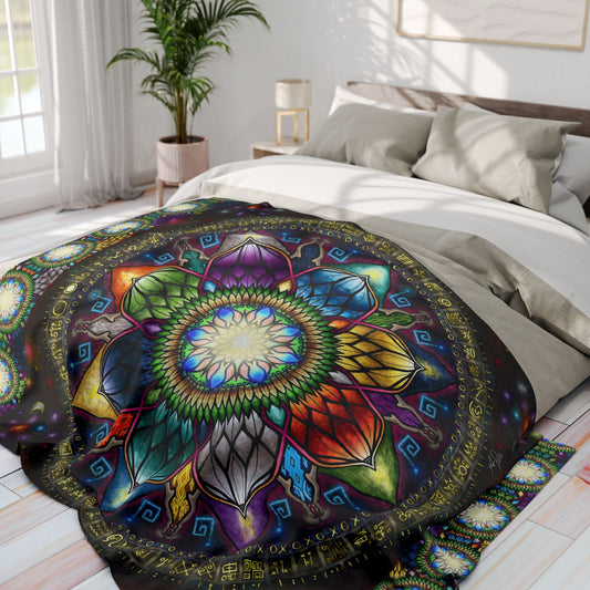 Pacio, Adam - Mystic Jewel Mandala - Arctic Fleece Blanket