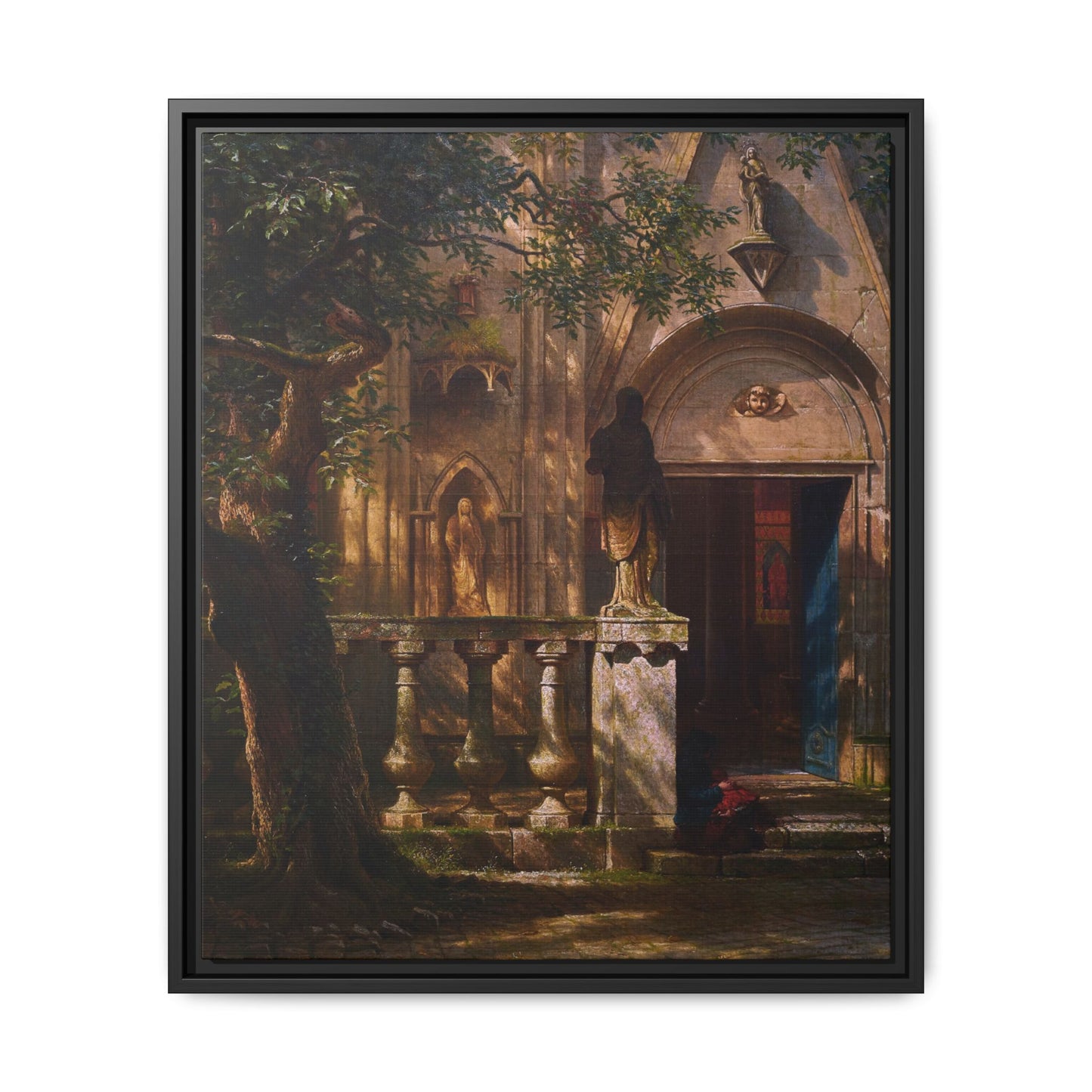 Bierstadt, Albert - Sunlight and Shadow  (1854) - Matte Canvas, Framed