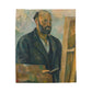 Cézanne, Paul - Portrait of the Artist with a Palette (1890) - Velveteen Plush Blanket