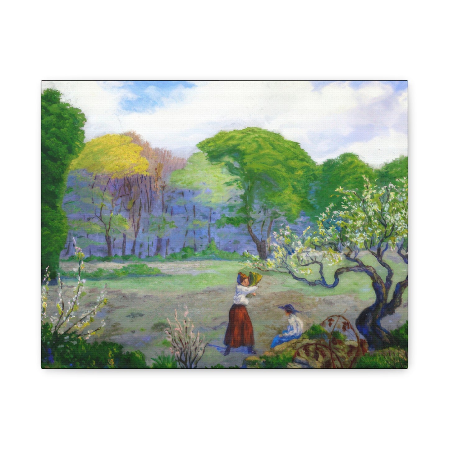 Ranson, Paul - Picking Flowers (1890) - Canvas Block, unframed