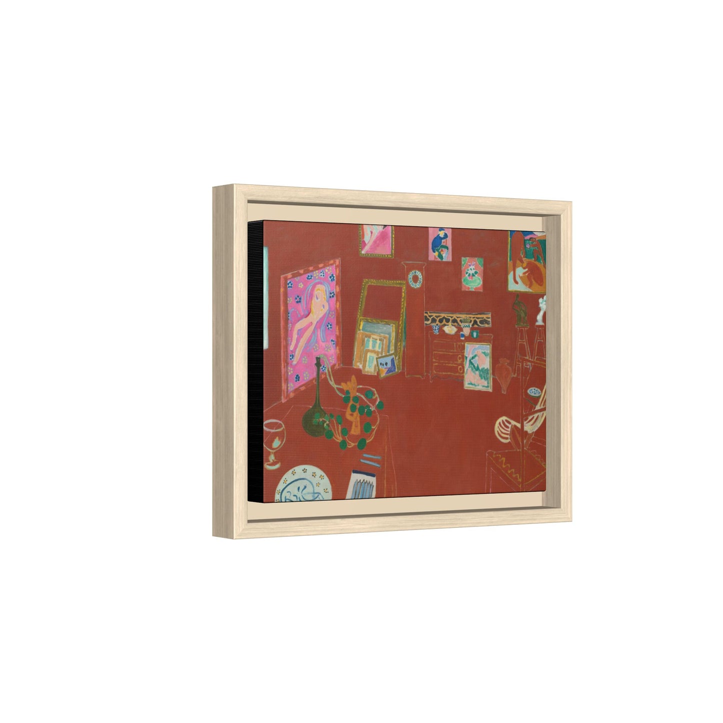 Matisse, Henri - The Red Studio (1911) - Matte Canvas, Framed