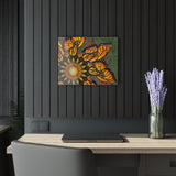 Monarch Butterfly Mandala - Acrylic Block