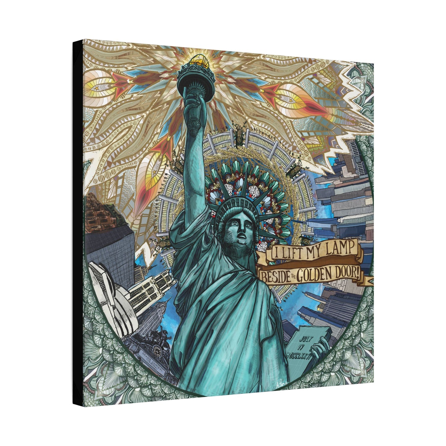 Liberty Mandala - Canvas Block