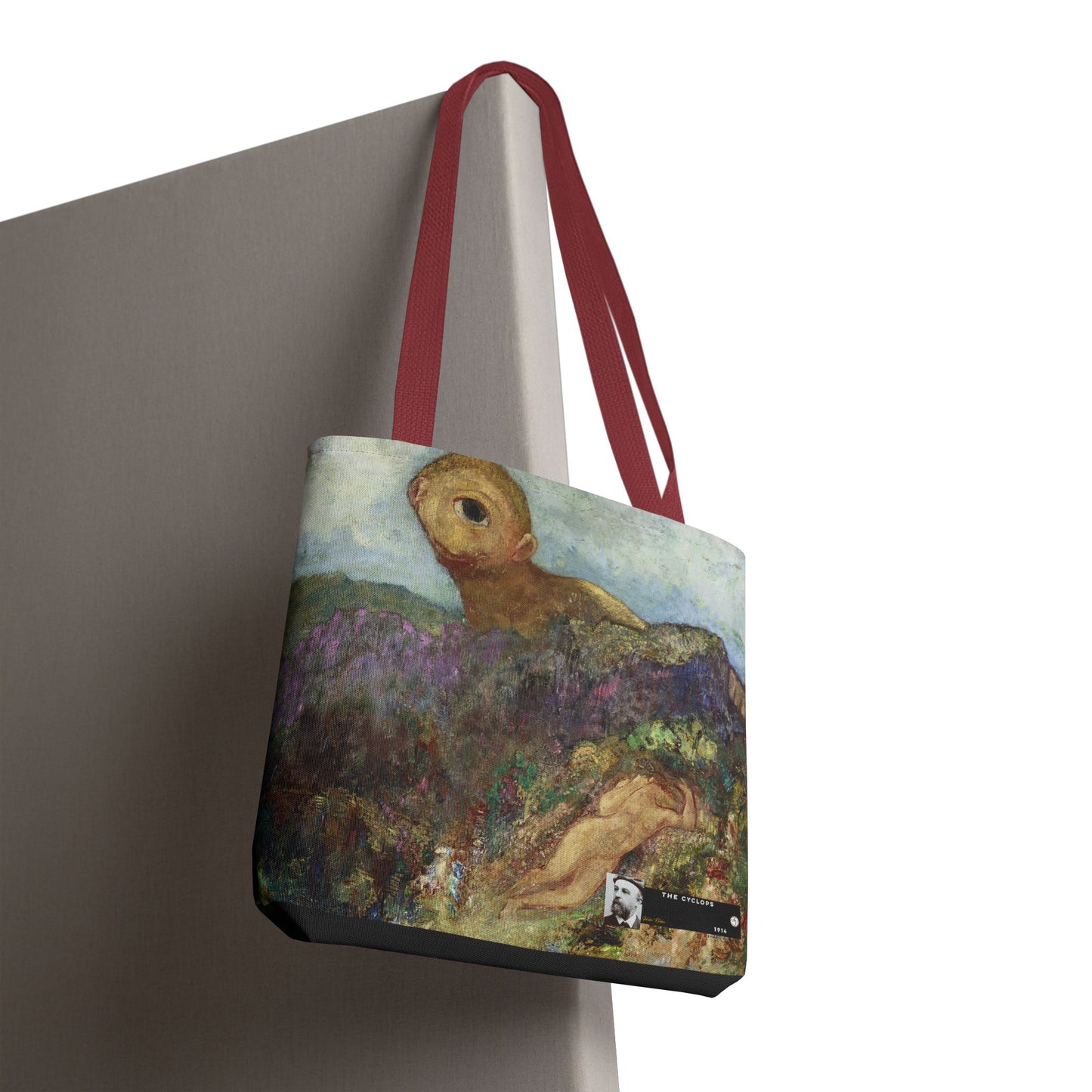 Redon, Odilon - The Cyclops (1914) - Tote Bag
