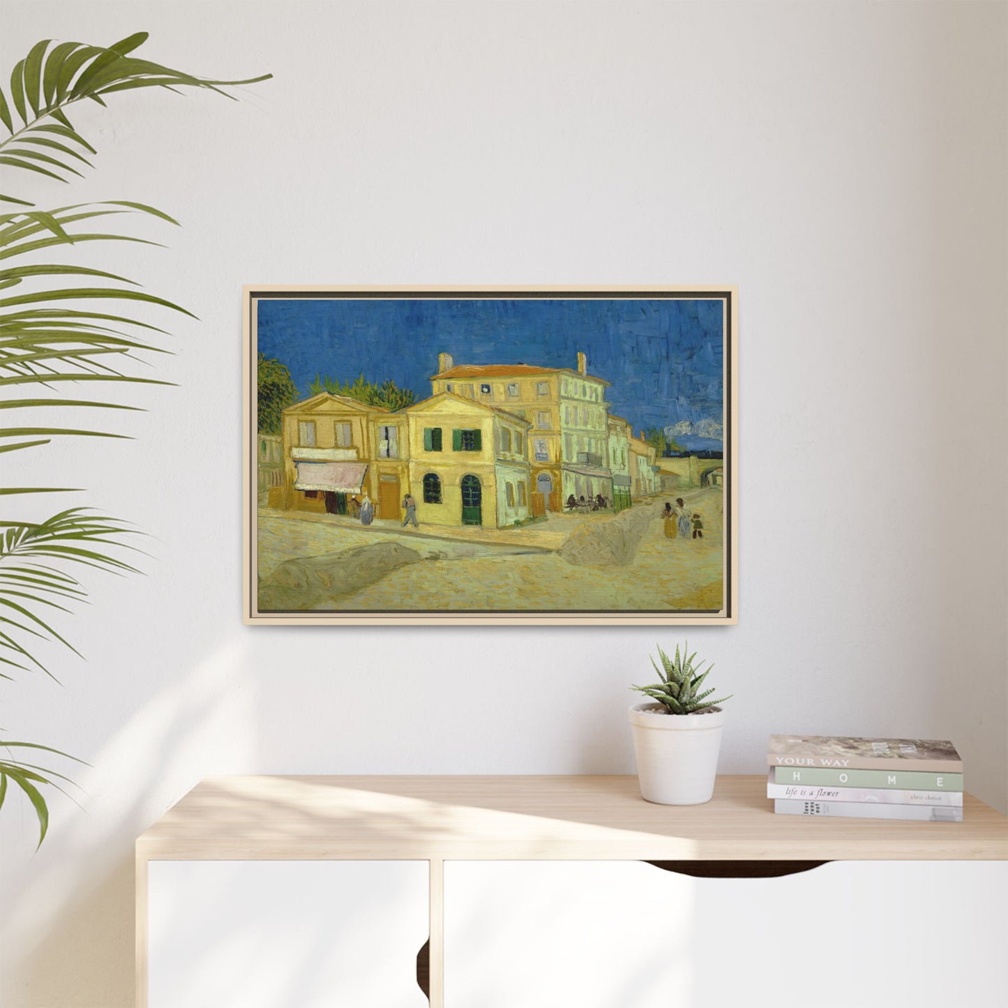 Van Gogh, Vincent - The Yellow House (1888) - Matte Canvas, Framed