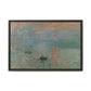 Monet, Claude - Impression, Sunrise (1872) - Matte Canvas, Framed