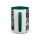 Matisse, Henri - Woman with a Hat (1905) - Colorful Accent Mugs