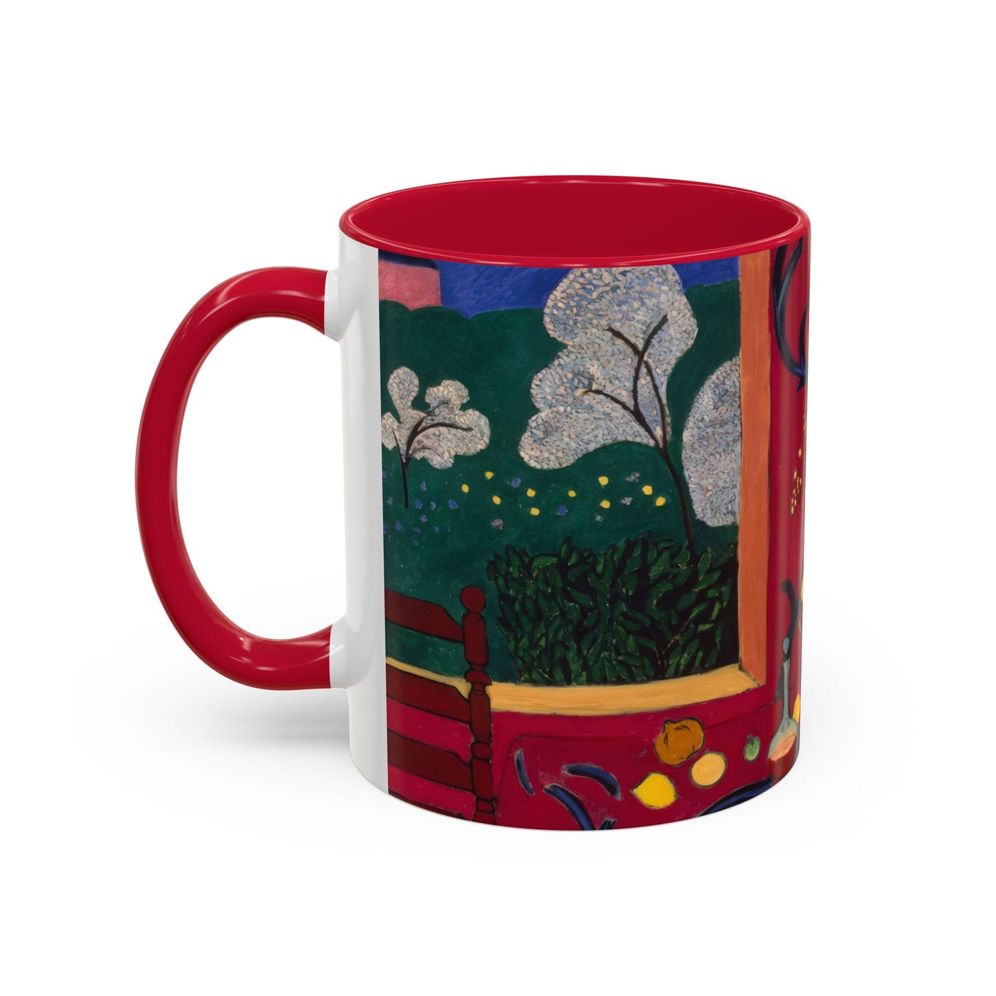 Matisse, Henri - The Dessert Harmony in Red (1908) - Colorful Accent Mugs