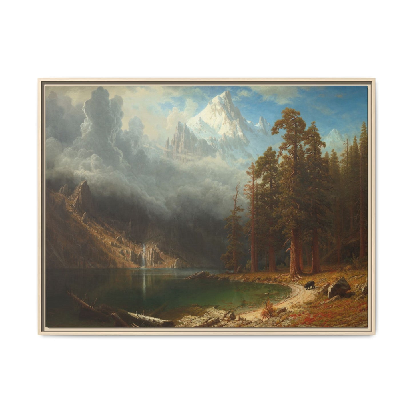Bierstadt, Albert - Mount Corcoran (1877) - Matte Canvas, Framed