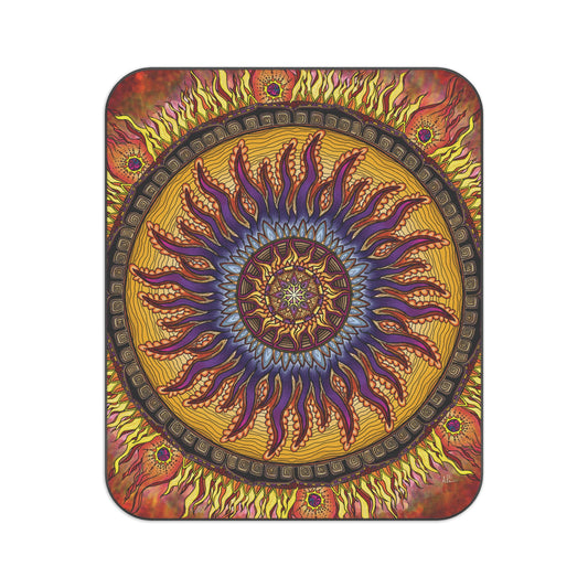 Solar Disc Mandala - Picnic Blanket